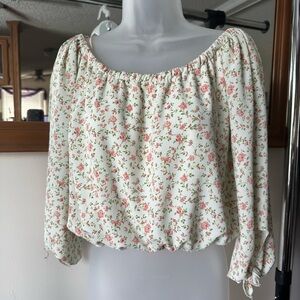 Floral Cropped Blouse